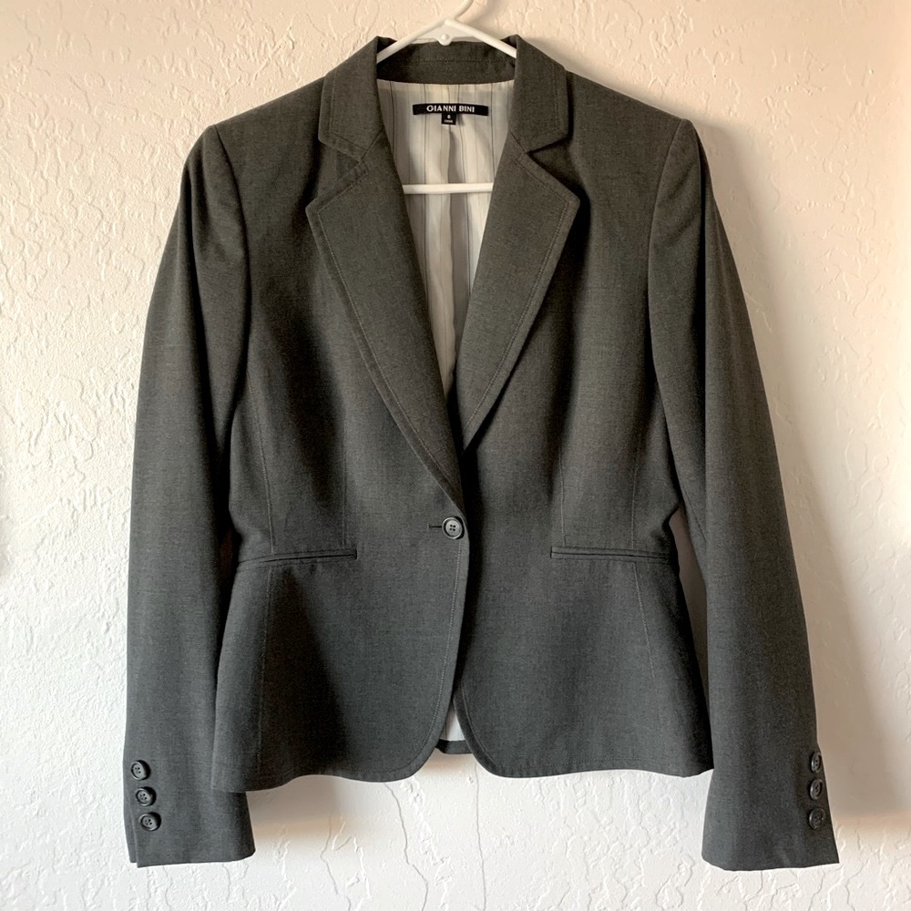 Grey suit jacket